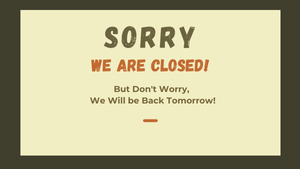 Closed for the Holid Closed for the Holid